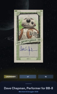 BB-8 Mini Signature Green Legendary Star Wars Card Trader Merchant & Smuggler