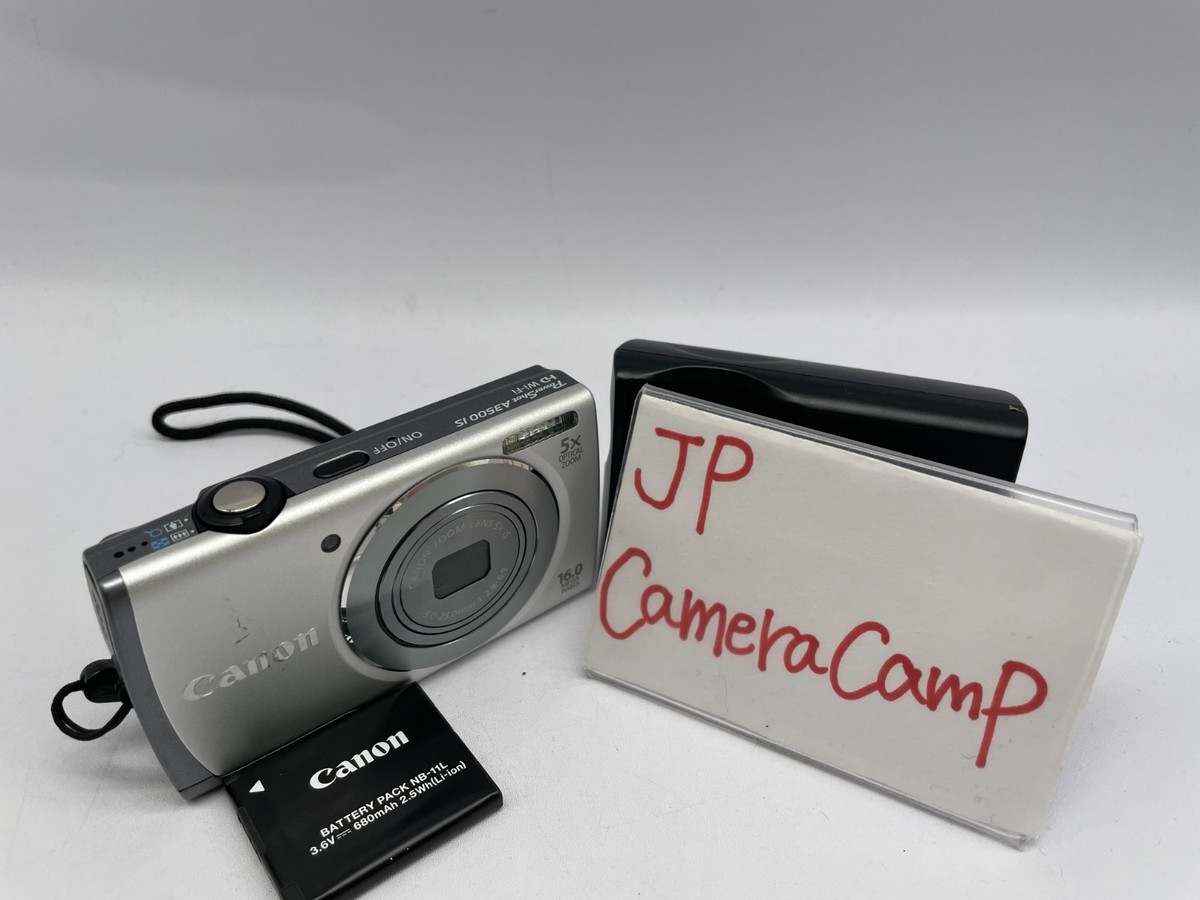 Canon PowerShot A3500 IS silver Digital Camera From Japan 2787