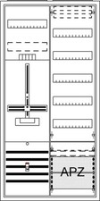 ABB - DA27BB Komplettschrank, AP Dreipunkt, A...