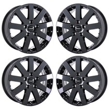 17 Chrysler Town Country Pvd Black Chrome Wheels-c Rims Factory Oem 2401 E...