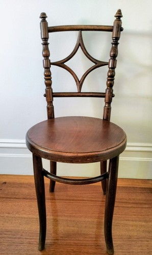 Antique Bentwood Dining Chair - Diamond Back
