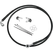Drag Specialties Front Brake Line FXST/DWG 84-05 Black 1741-2580