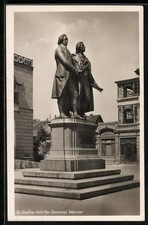 Ansichtskarte Weimar / Thüringen, Goethe-Sch...