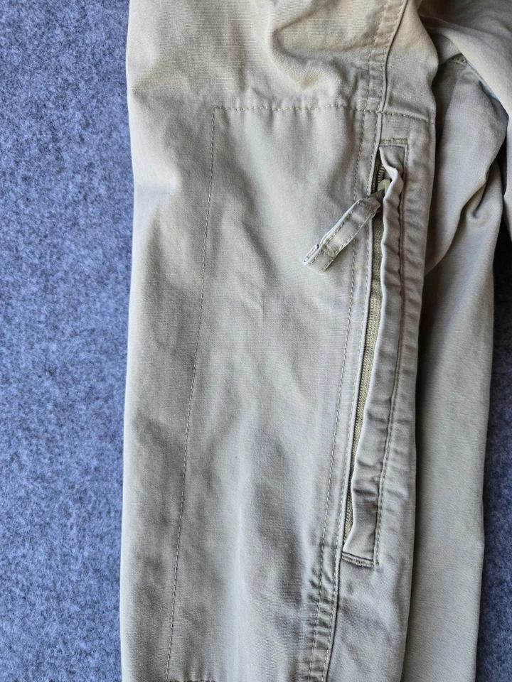 Pantalones Columbia Para Hombre Forrados Exterior Actividad Carga Bolsillo Beige 35x30 Foto 4 de 4