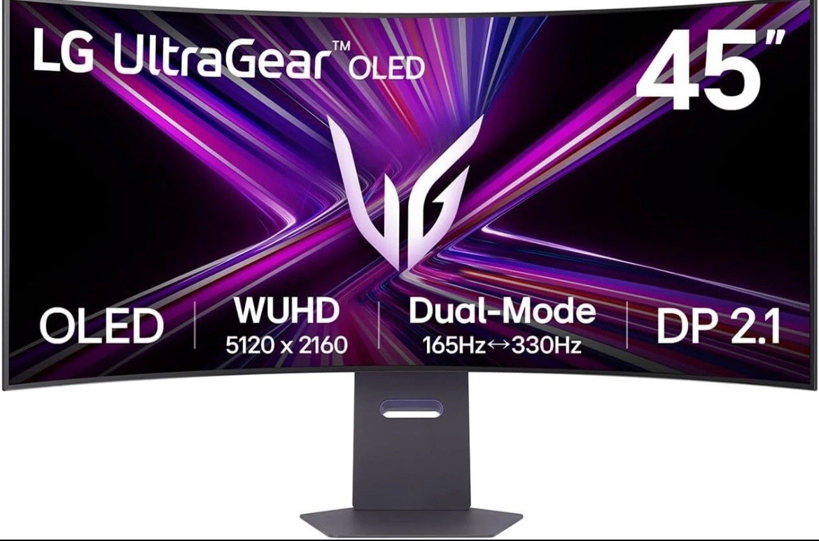 LG 45GX950A-B 45in Ultragear 5K2K OLED Curved Gaming Monitor