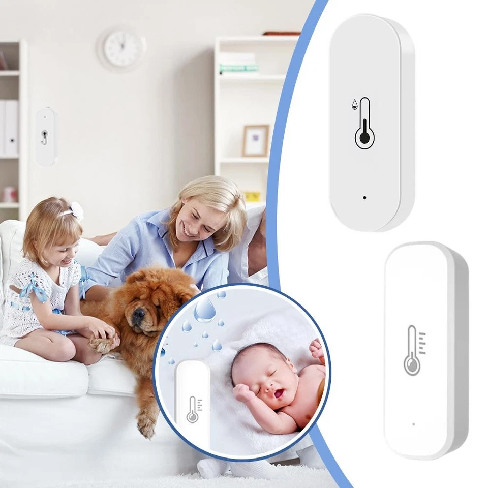 Coyzlife/WiFi Temperature Humidity Sensor Thermometer Hygrometer Smart Hom T1K2 - Image 4 of 4