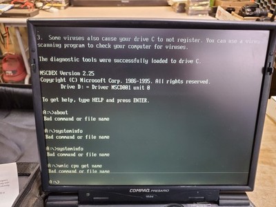 COMPAQ PRESARIO 1694 Windows 98 Laptop for Recovery Repair, DVD