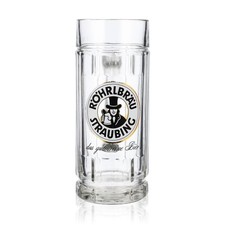 R&ouml;hrlbr&auml;u Bier Glas Bierseidel Gl&auml;ser Humpen 0,5l Krug Straubing