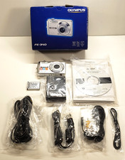 Olympus FE-340 8.0 MP CCD Compact Digital Camera with Original Box Accessories