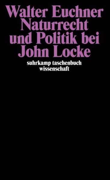 Naturrecht Und Politik Bei John Locke Walter Euchner-image