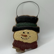Rustic Snowman Christmas Wall Hanging Plaque ...