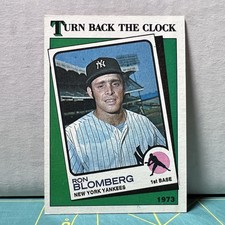 1988 Topps - Turn Back The Clock Ron Blomberg #663