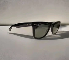 Ray Ban Wayfarer RB2140 Unisex Sunglasses -Black Frames/Green Lenses