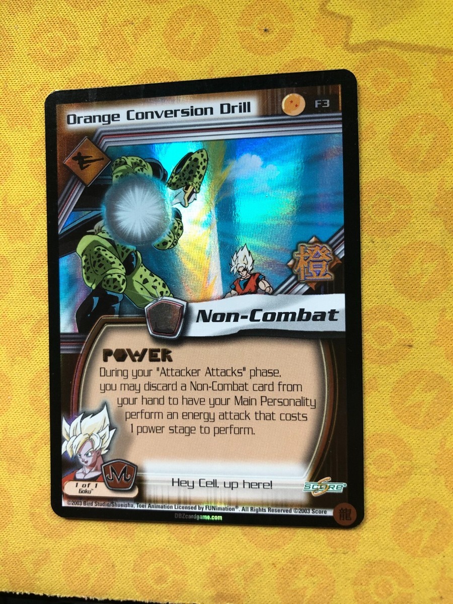 DBZ CCG Orange Conversion Drill Ultra Rare F3 Promo DRAGON BALL Z