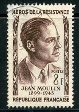 STAMP / TIMBRE FRANCE OBLITERE N° 1100 HEROS DE LA RESISTANCE / JEAN MOULON