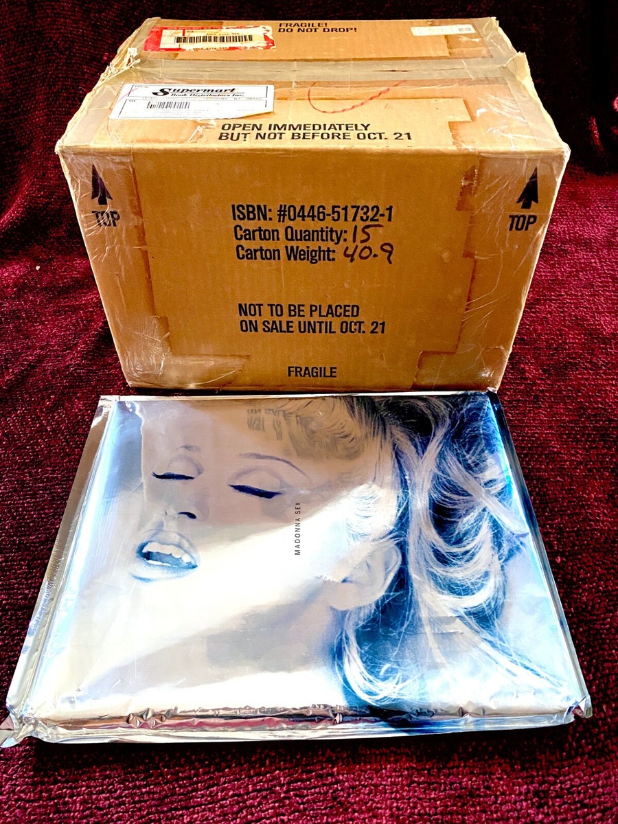MADONNA SEALED US SEX BOOK & RARE SUPERMART DISTRIBUTION BOX ISBN