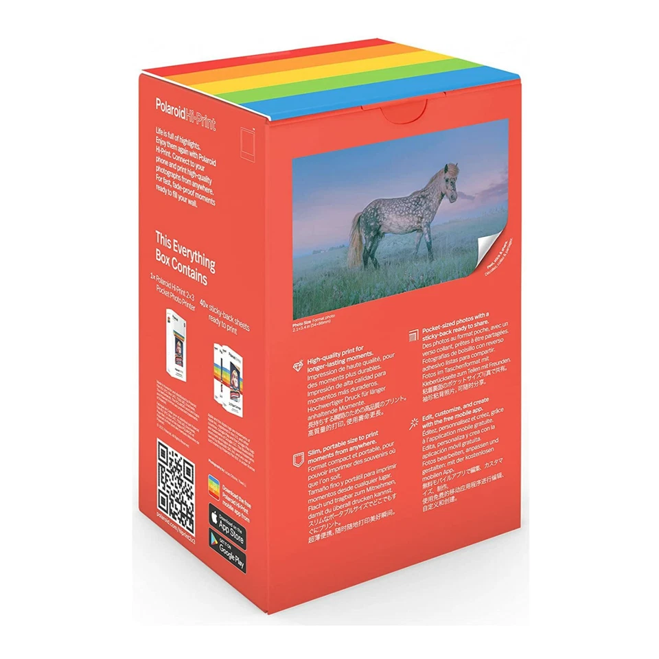 Polaroid Hi Print Bluetooth Pocket Photo Printer and Paper Everything Box - Image 2 of 4