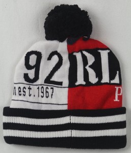 ralph lauren black beanie hat