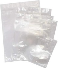 1000 X HIGH QUALITY 5" x 7.5" CLEAR Grip Seal Resealable PolyBags Ziplock Reuse