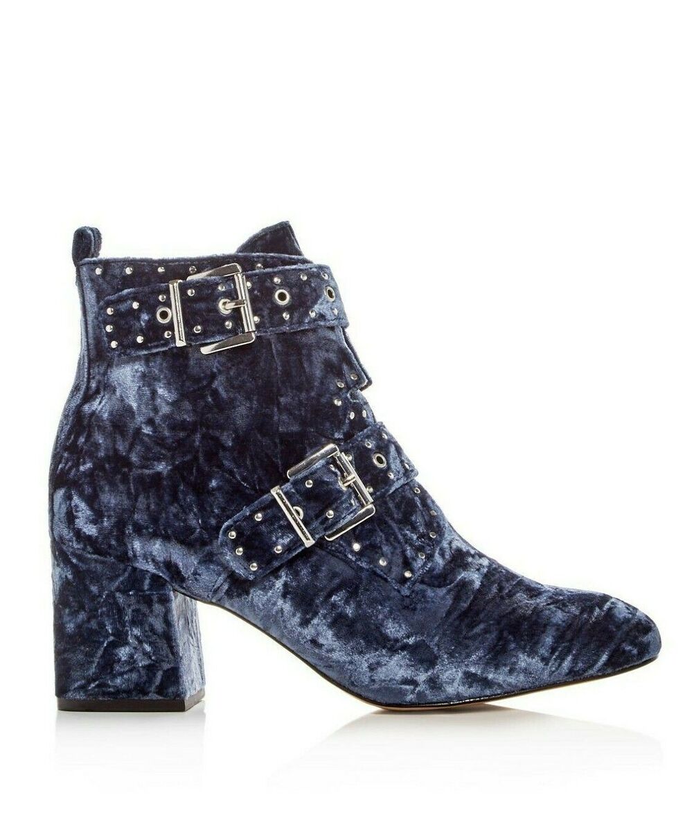 $175 NEW REBECCA MINKOFF Sz9.5US LOGAN STUDDED VELVET ANKLE $175 NEW REBECCA MINKOFF Sz9.5US LOGAN STUDDED VELVET ANKLE