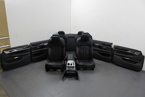 Org BMW 7er G12 Innenausstattung Leder Sitze Memory Komfort elektrisch schwarz