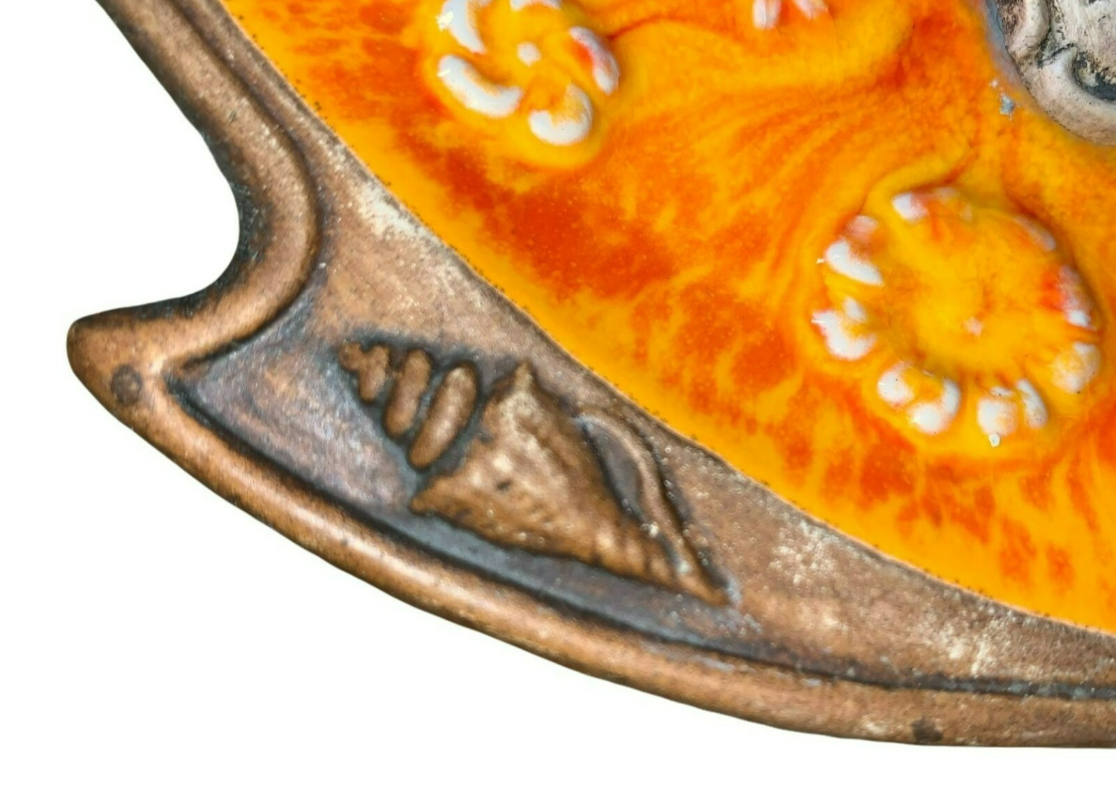 Vintage Treasure Craft Maine Fish Ashtray/Trinket Dish Made in USA Pottery