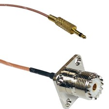 RG316 3.5mm 1/8 to UHF Female Flange RF Cable Rapid-SHIP LOT