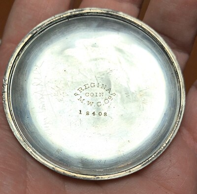 ANTIQUE 1895 WALTHAM COIN SILVER POCKET WATCH 18 SIZE 24 HOUR