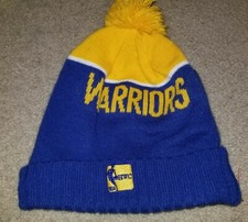 New Era NBA Hardwood Classics Golden State Warriors The City Beanie Used Blue
