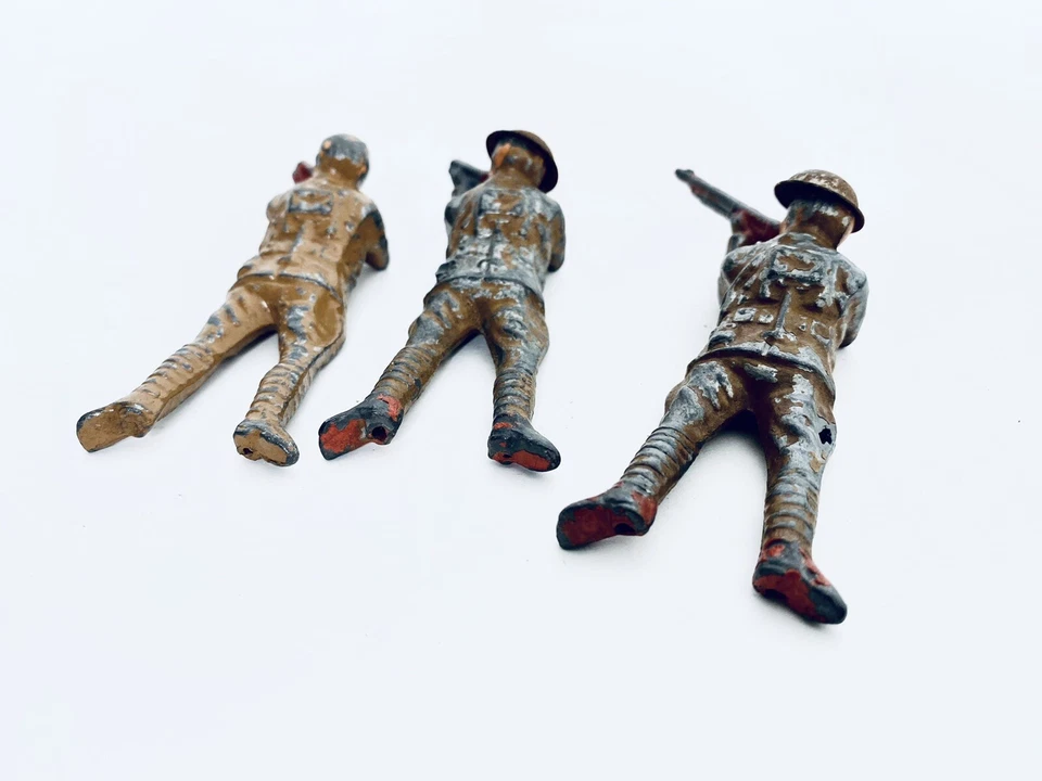 Lote De 3 Tiradores Afilados De Colección Manoil Barclay US Toy Lead Soldiers Foto 3 de 4