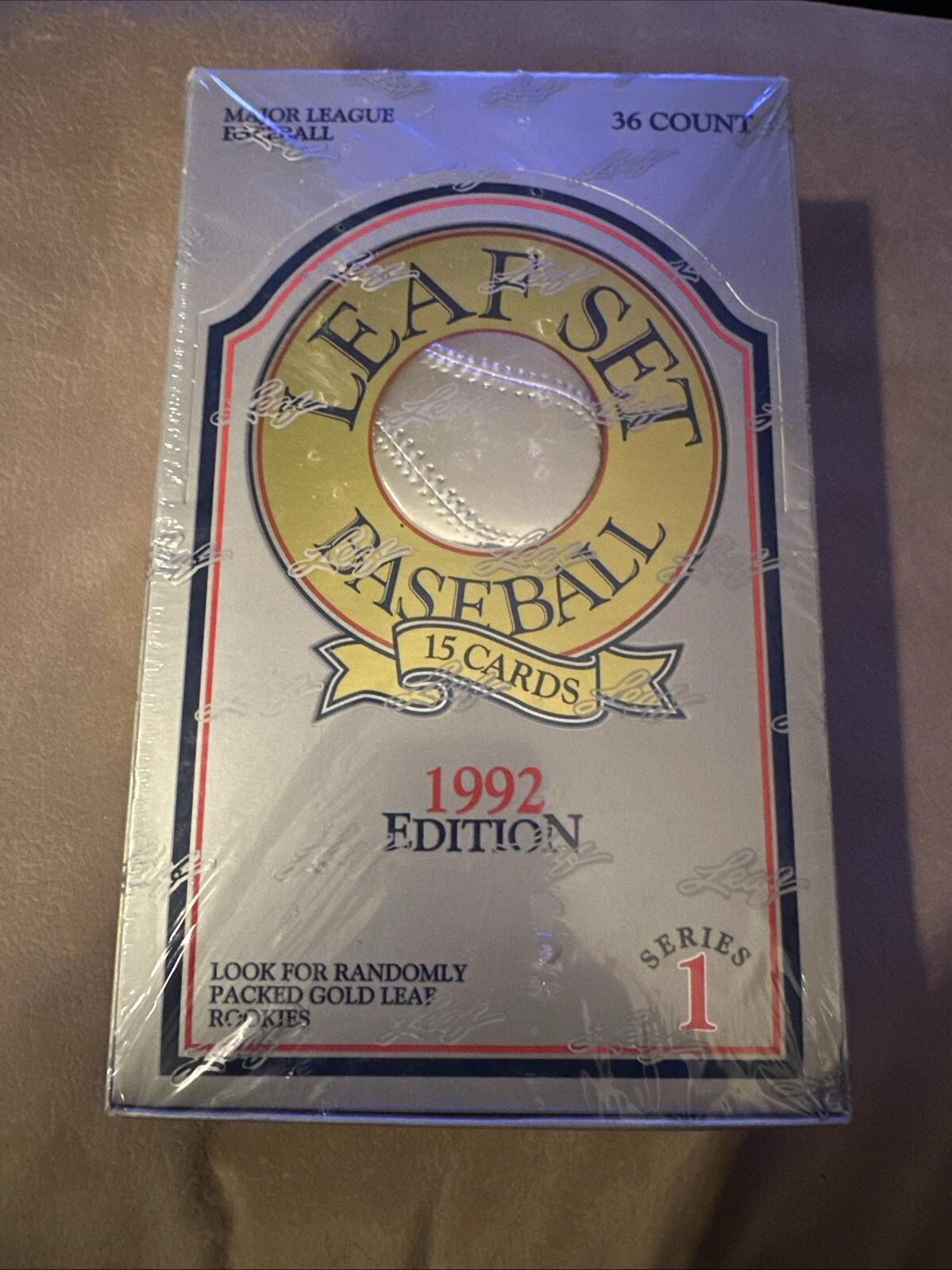 1992 Leaf Series 1 Baseball Sealed Box - 36 Packs Factory Fresh