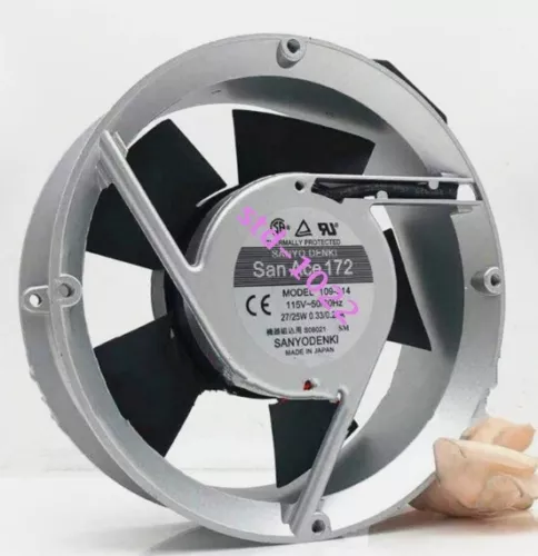 Cooling fan 1pcs Sanyo 109-314 17cm 17251 115V 27/25W