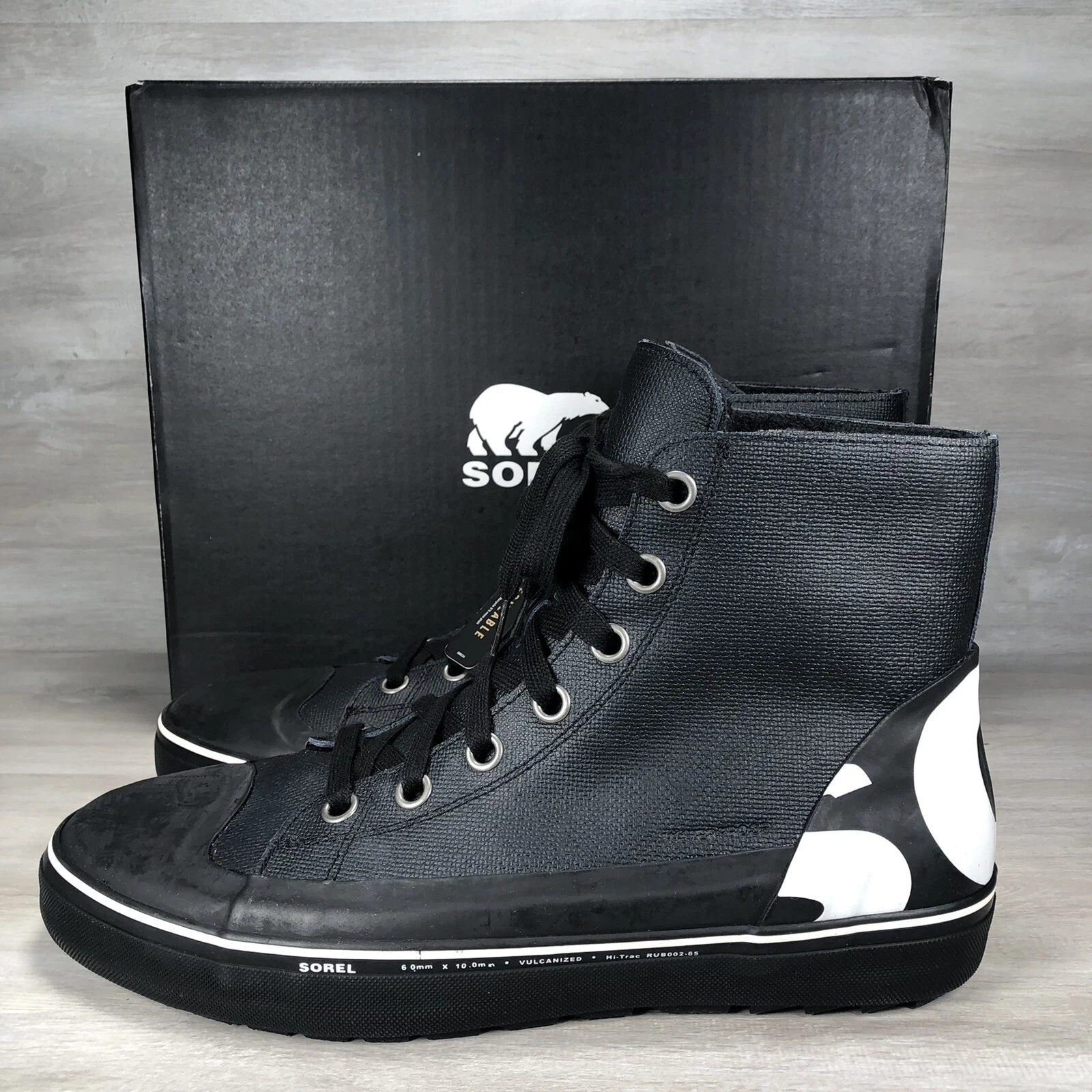 Sorel Snow Boots Mens 14 Cheyanne Metro Hi Leather Fleece Lined Waterproof - NEW
