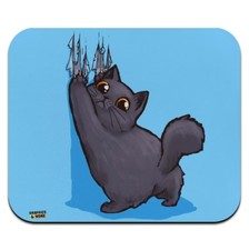Kawaii Cute Cat Scratching Wall Low Profile Thin Mouse Pad Mousepad
