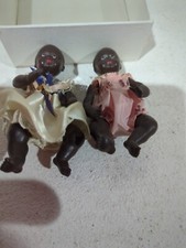 2 AA Tiny Antique French Celluloid Baby Dolls