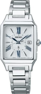 SEIKO セイコー タンク ホワイト クォーツ腕時計 レディース スクエア