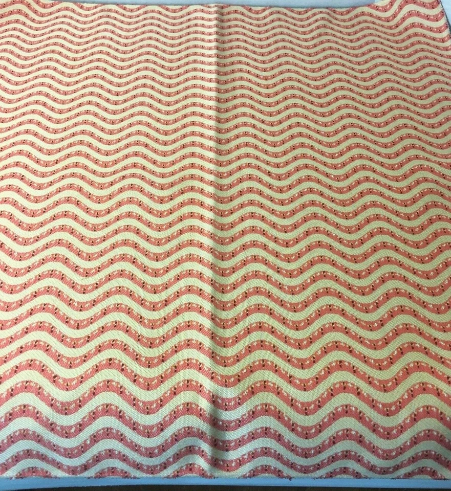 Fabric Upholstery Sample ALAXI SUNBRELLA 26"x26" Orange/Cream - Image 2 of 4