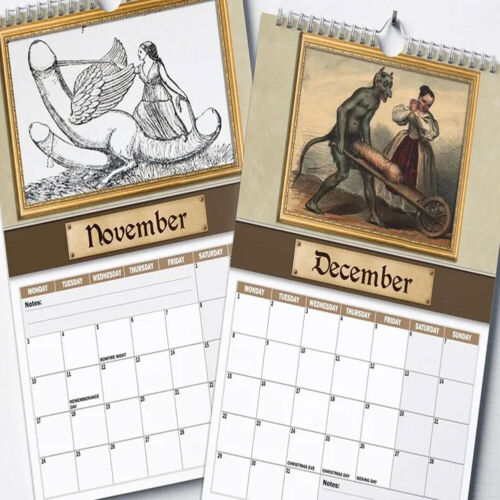 Medieval Pics 2025 Calendar Prank Medieval Wall Calendar Funny Wall Art Calendar - Bild 7 von 12