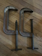 Vintage Pair Cincinnati Tool Co No 530 Standard 8” C Clamps Made in USA