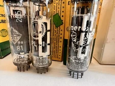 3 NOS PL81 TELEFUNKEN VALVO AMPEREX Bugle Boy Vintage Beautiful Audio Tubes