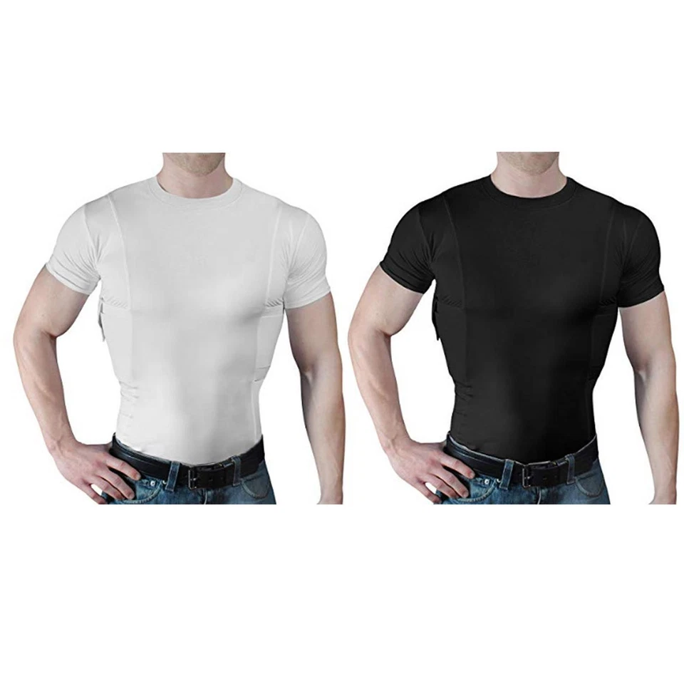 ConcealmentClothes Men’s Crew Neck Undercover- Concealed Holster Carry F1G0 chic - Image 4 of 4