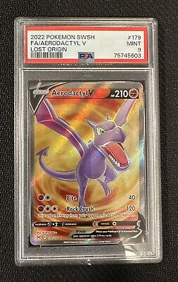  Pokemon - Aerodactyl V - 179/196 Lost Origin Full Art Card :  Toys & Games