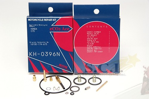 Keyster Carb Rebuild Kit For Honda C70 C70A Passport 1982-1983 – Better Than OEM, 3-Year Warranty