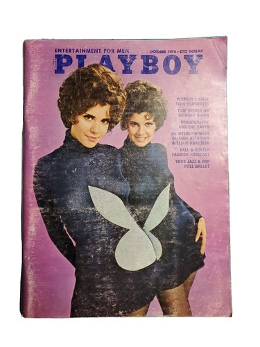 Playboy October 1970: Lainie Kazan pictorial, Collinson Twins | eBay