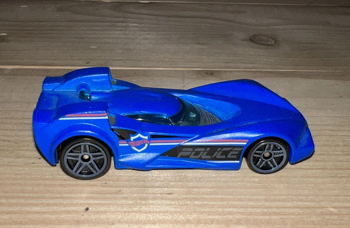 Hot Wheels 2009 Scoopa Di Fuego Blue Car City Police Loose