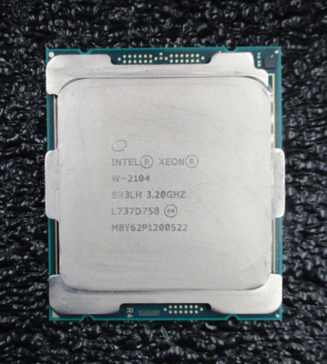 Genuine Intel Xeon W-2104 3.2Ghz Quad Core 8.25MB CPU P/N: SR3LH Tested Working