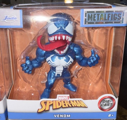 2025 Marvel MetalFigs Set 2.5" Spider-Man Figures Spider-man 2099, Venom, Goblin - Picture 3 of 11