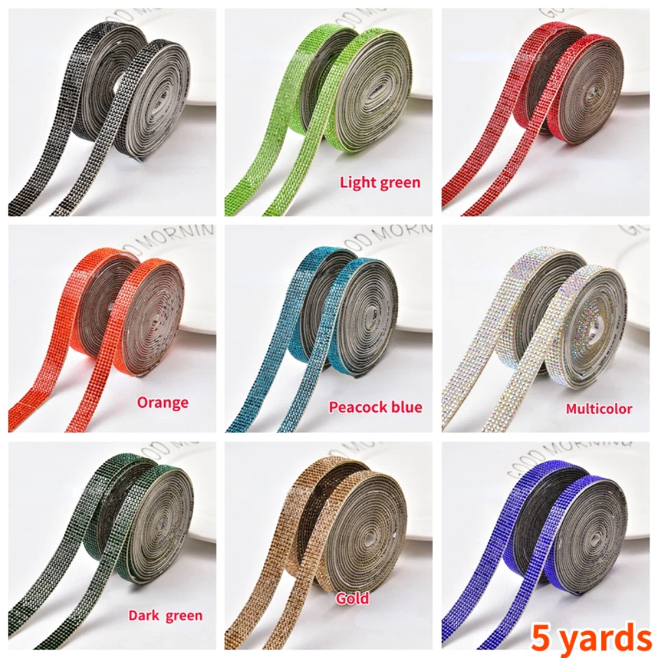 Самоклеящиеся стразы кристалл стикер отделки ленты искусственного бриллианта DIY костюм 5 X - Изображение 2 из 4