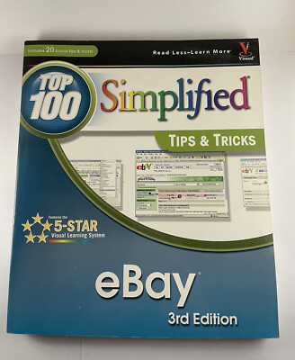 eBay: Top 100 Simplified Tips & Tricks  3rd Edition Book Wiley SIGNED by Author
