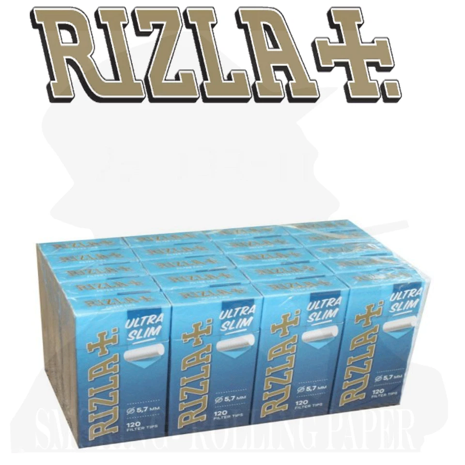 RIZLA FILTRI ULTRA SLIM FILTERS 5.7MM EXTRA POP TIPS IN STICK 20 BOXES 120 FILTE